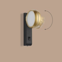 Lámpara de pared giratoria moderna minimalista