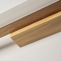 Lámpara de espejo de madera maciza, lámpara de pared moderna