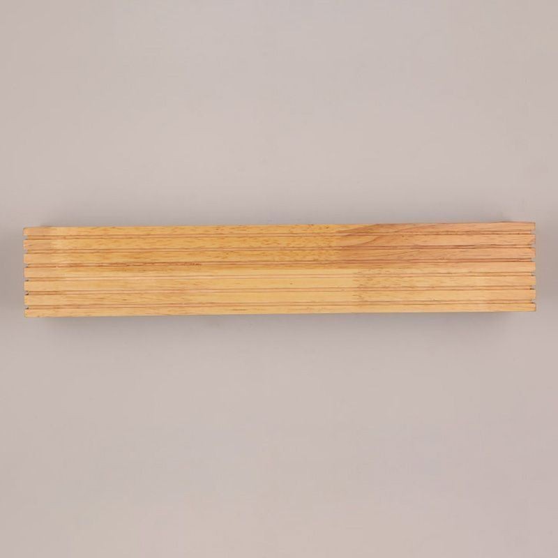 Lámparas de pared de madera de estilo japonés, lámpara de baño, aplique de pared para el hogar