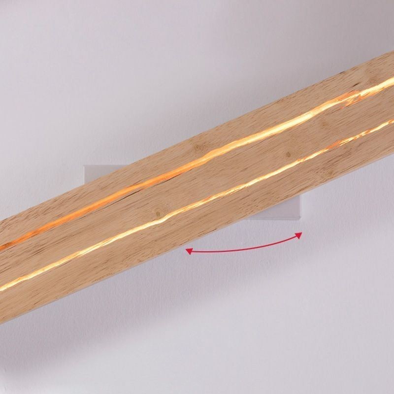 Lámpara de pared de madera moderna, luces de pasillo de entrada, luz de pared de noche nórdica