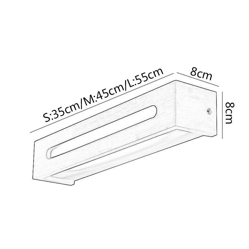 Lámpara de pared moderna de madera para entrada, pasillo, luz de pared nórdica para mesita de noche