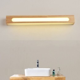Lámpara de pared moderna de madera para entrada, pasillo, luz de pared nórdica para mesita de noche