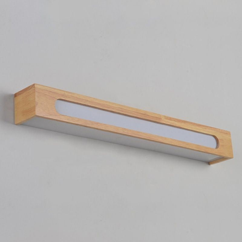 Lámpara de pared moderna de madera para entrada, pasillo, luz de pared nórdica para mesita de noche