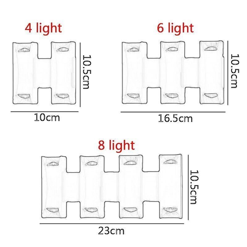 Lámpara de pared impermeable moderna de aluminio para montar en superficie, luz para porche de jardín