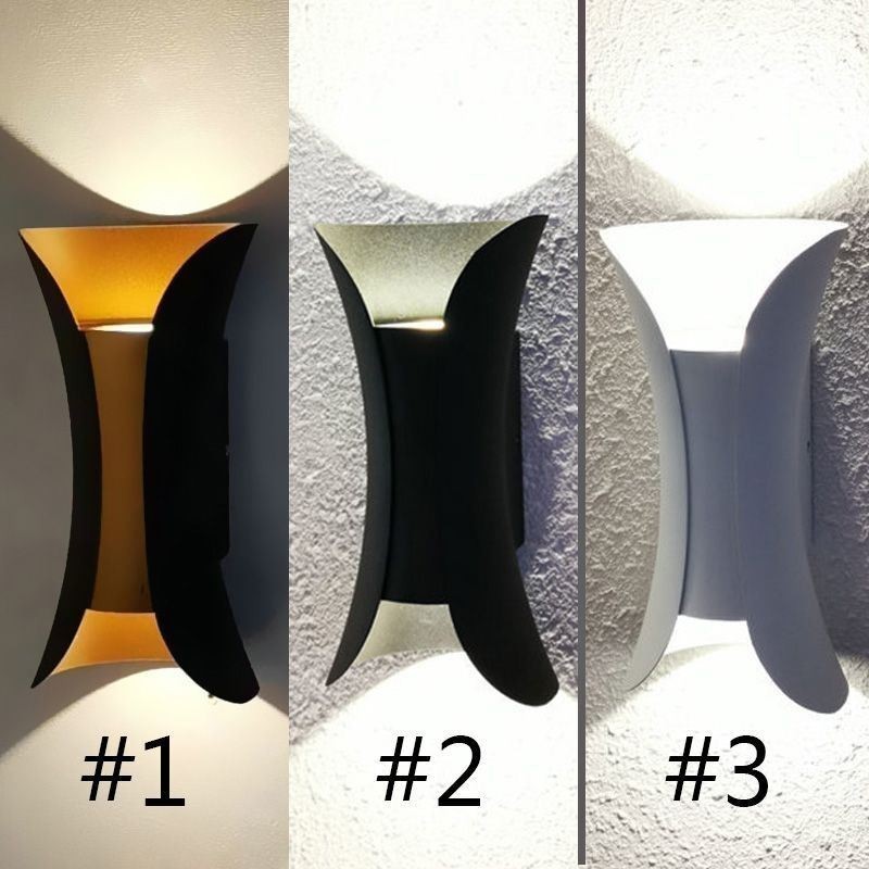 Lámpara de pared moderna, impermeable, para patio, balcón y pasillo.