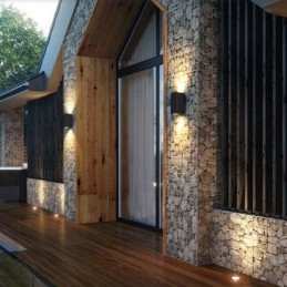 Lámpara de pared moderna y sencilla de aluminio para interiores.