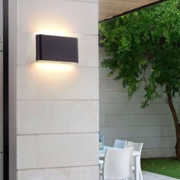 Lámpara de pared moderna, impermeable, de aluminio, sencilla, para interiores.