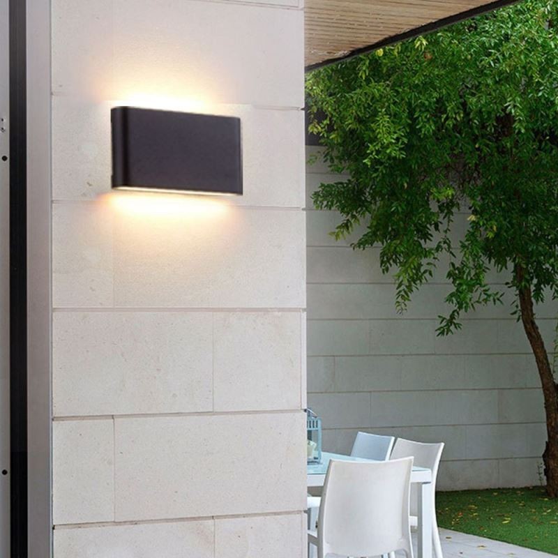 Lámpara de pared moderna, impermeable, de aluminio, sencilla, para interiores.