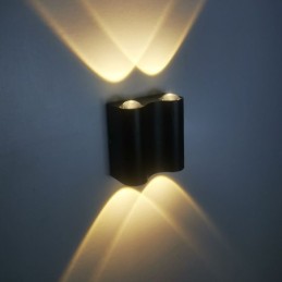 Lámpara de pared de aluminio para balcón, luz de porche montada en superficie