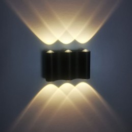 Lámpara de pared de aluminio para balcón, luz de porche montada en superficie