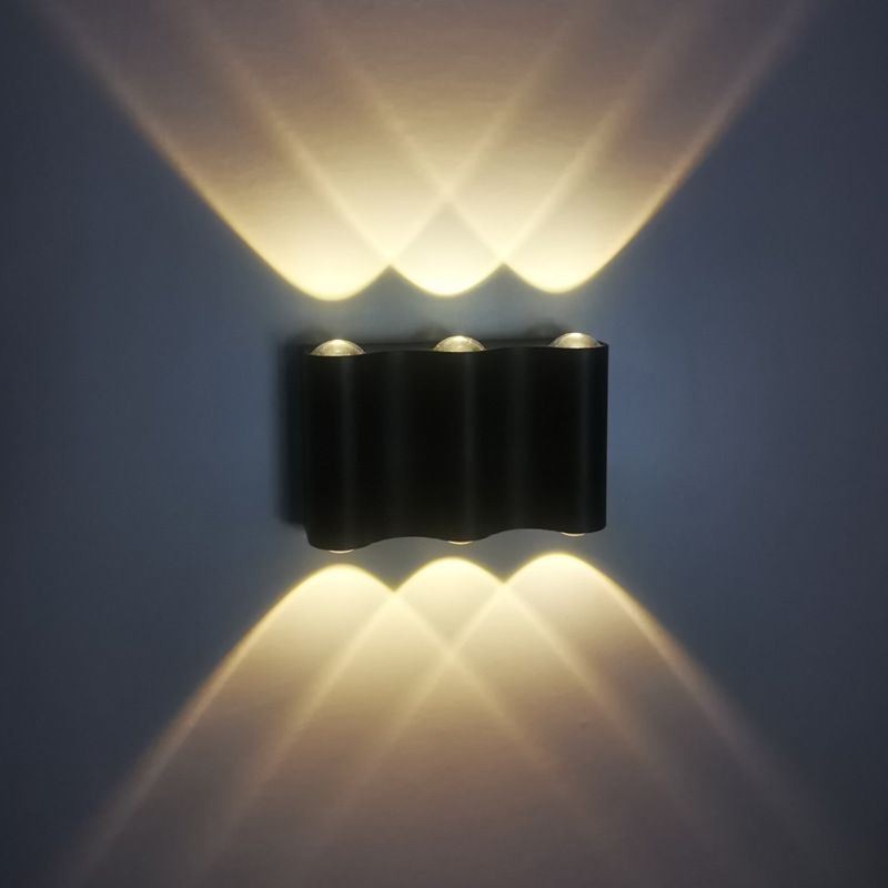 Lámpara de pared de aluminio para balcón, luz de porche montada en superficie