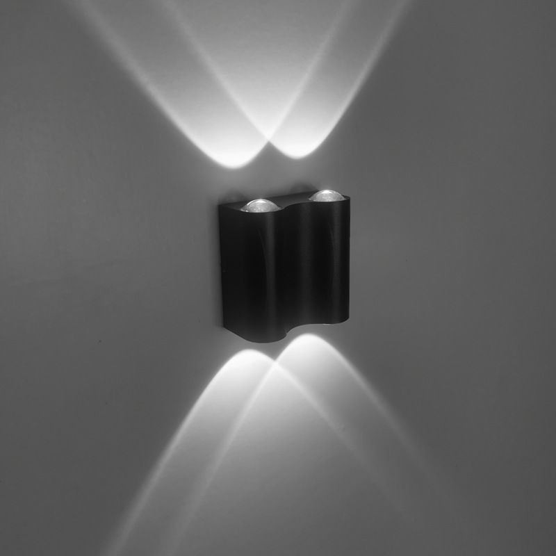 Lámpara de pared de aluminio para balcón, luz de porche montada en superficie