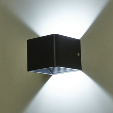 Lámpara de pared de aluminio para balcón, montaje en superficie, cubo, luz de porche Lámpara de pared de aluminio para balcón, montaje en superficie, cubo, luz de porche