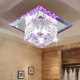 Lámpara de cristal entre focos SMD, lámpara creativa, tubo de luz, luz de cúpula absorbente