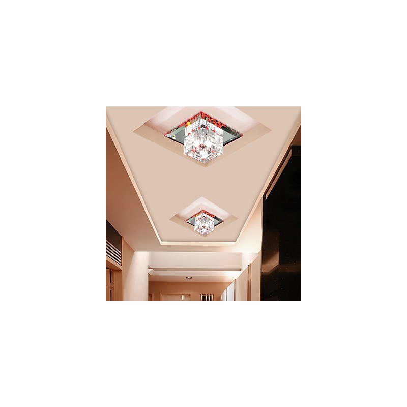 Lámpara de cristal entre focos SMD, lámpara creativa, tubo de luz, luz de cúpula absorbente