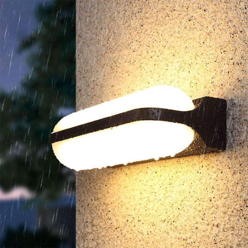 Lámpara de pared de aluminio impermeable, luz de pared para escalera, baño, pasillo