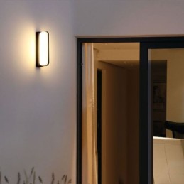Lámpara de pared de aluminio impermeable, luz de pared para escalera, baño, pasillo
