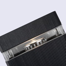 Apliques de pared de aluminio sencillos, lámpara de pared impermeable para patio y porche