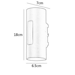 Lámpara de pared de aluminio impermeable para patio
