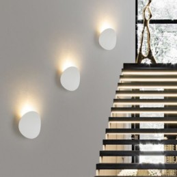 Lámpara de pared de aluminio para iluminación de exteriores, jardín y balcón.