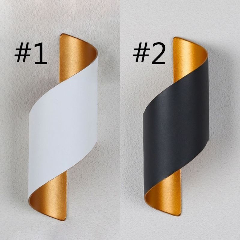 Apliques de pared de aluminio Lámpara de pared impermeable Patio Porche