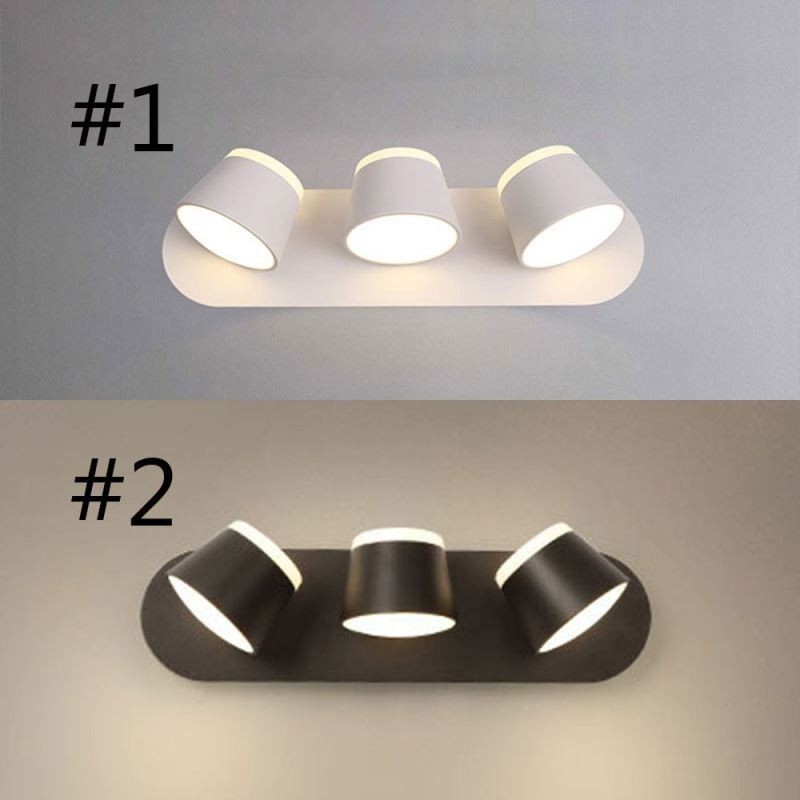 Lámpara de pared moderna giratoria de aluminio