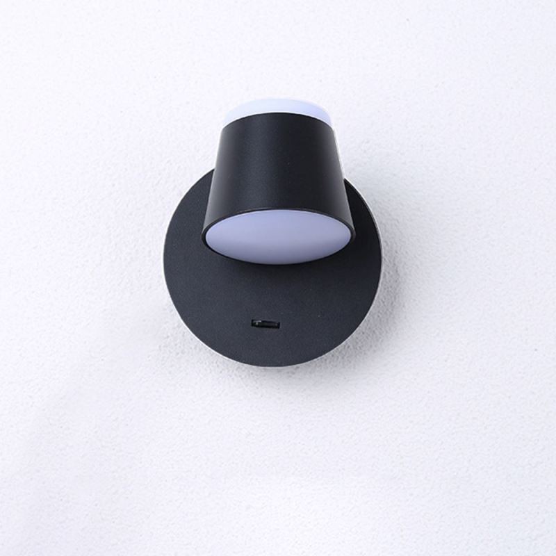 Lámpara de pared moderna giratoria de aluminio