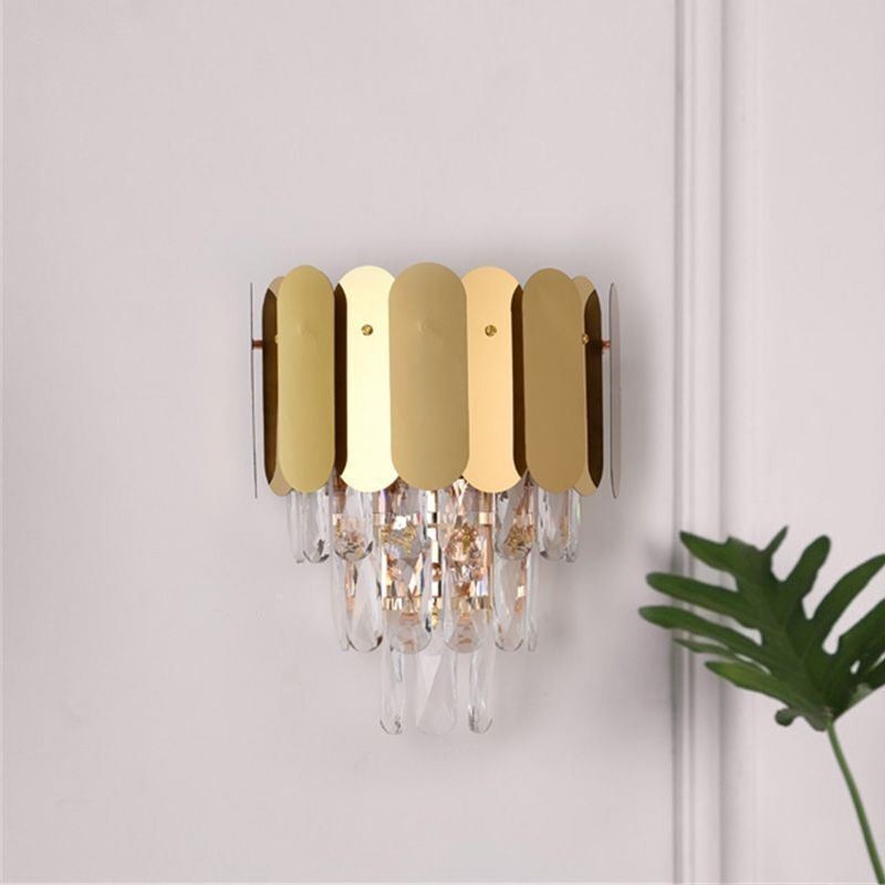 Lámpara de pared de cristal moderna, lámpara de pared, accesorios de noche