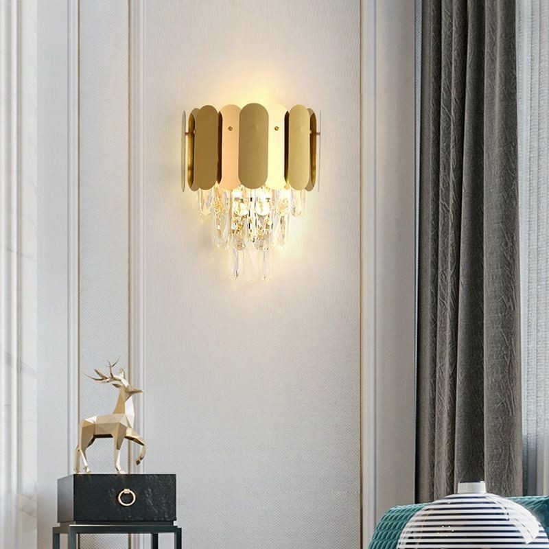 Lámpara de pared de cristal moderna, lámpara de pared, accesorios de noche