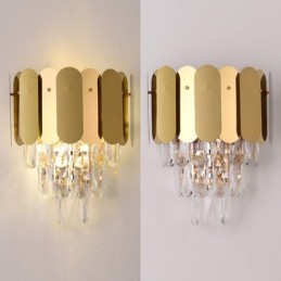 Lámpara de pared de cristal moderna, lámpara de pared, accesorios de noche