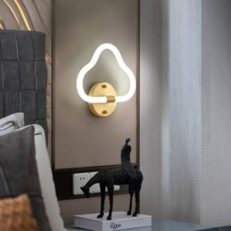 Lámpara de pared con forma de nube, luces decorativas artísticas