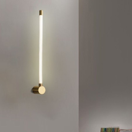 Aplique de pared moderno de tira acrílica de latón Aplique de pared moderno de tira acrílica de latón