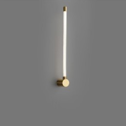 Aplique de pared moderno de tira acrílica de latón