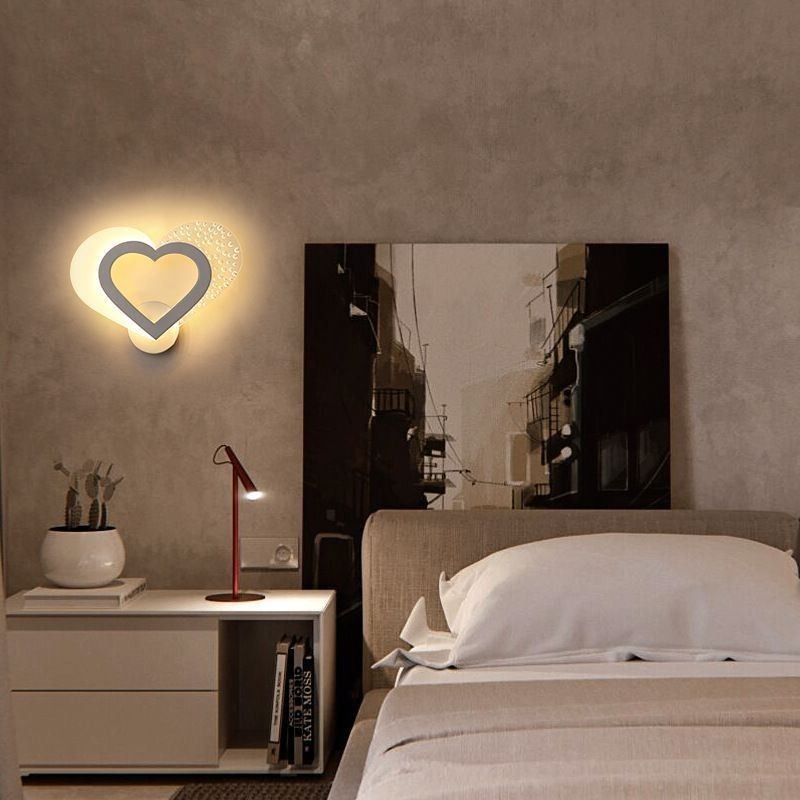 Lámpara de pared acrílica encantadora lámpara de aplique