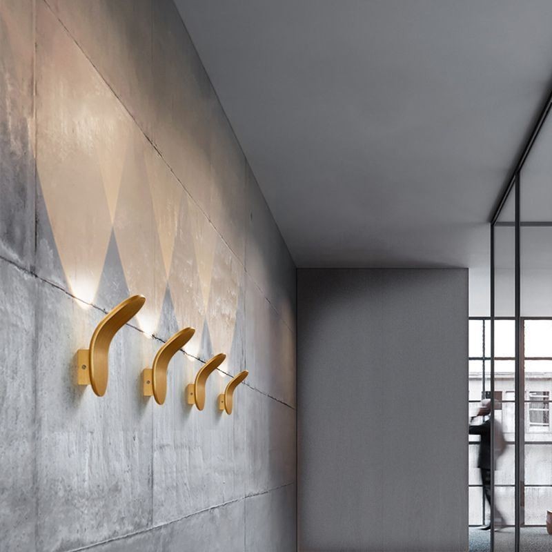 Lámpara de pared minimalista de aluminio