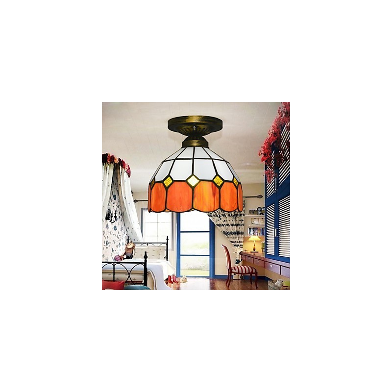Lámpara de techo absorbente con diseño mediterráneo, creativa y con diseño de cúpula absorbente.