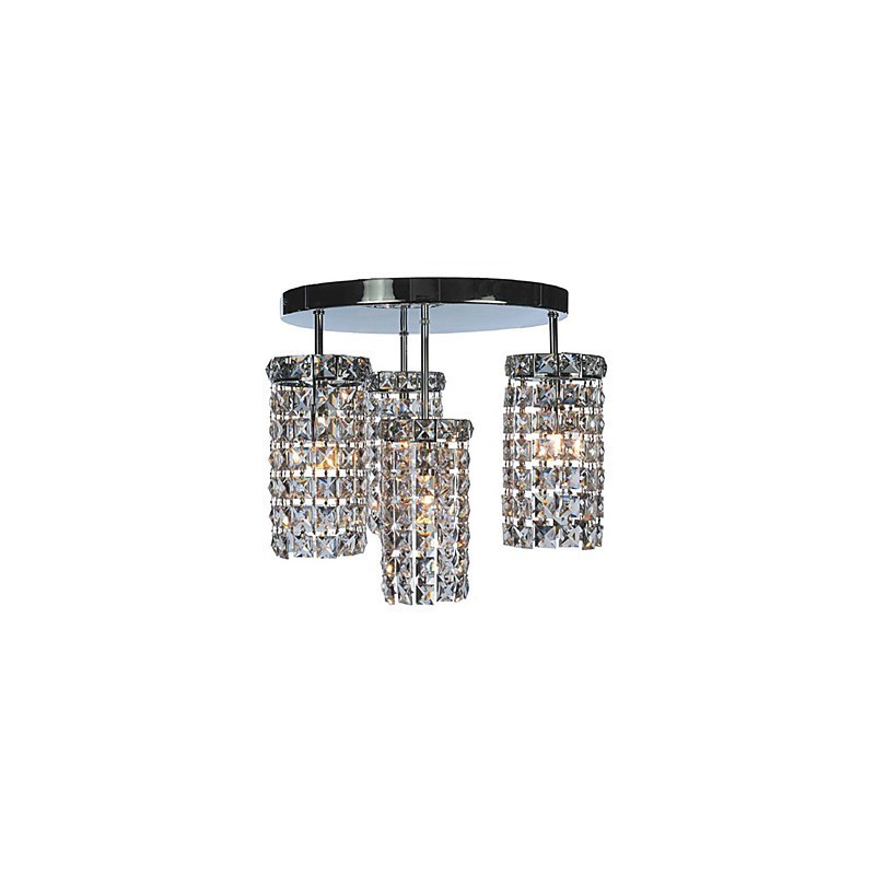 Lámparas empotradas contemporáneas de cristal con 4 luces
