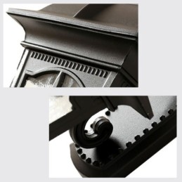 Aplique de pared europeo retro para exteriores, impermeable, con diseño de flecha y flores