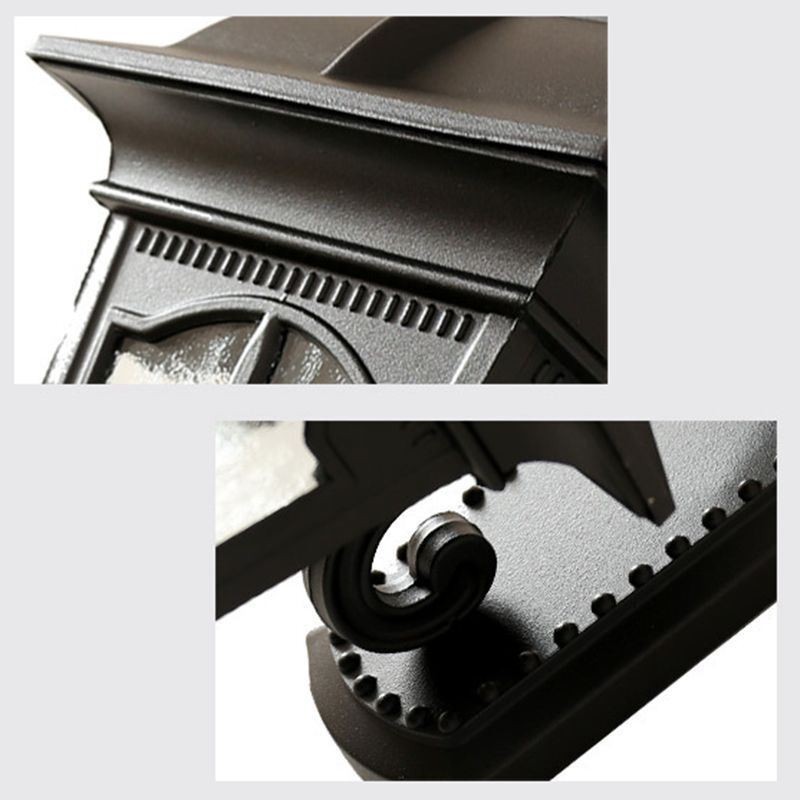 Aplique de pared europeo retro para exteriores, impermeable, con diseño de flecha y flores