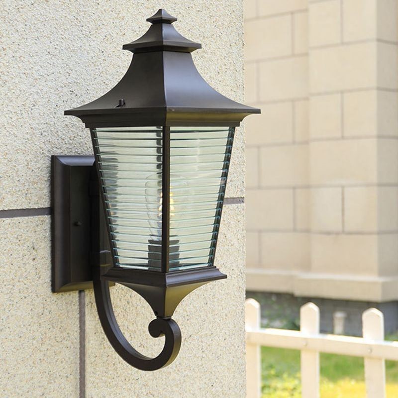 Lámpara de pared moderna para exteriores, impermeable, para cenador, patio, pasillo, jardín y balcón.