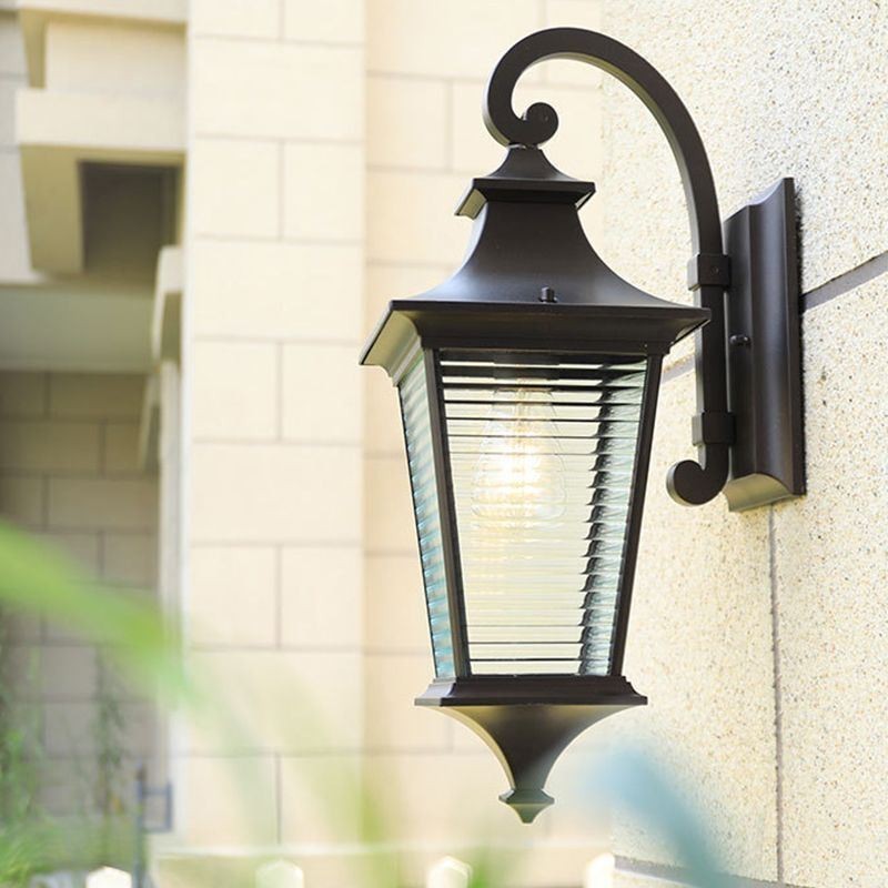 Lámpara de pared moderna para exteriores, impermeable, para cenador, patio, pasillo, jardín y balcón.