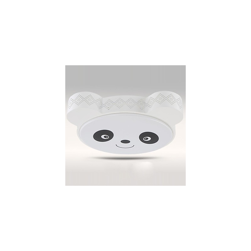 Lámpara de techo empotrada con control remoto, moderna, blanca y cálida.