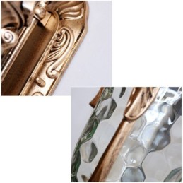 Aplique de pared europeo para exteriores, impermeable, de un solo cabezal, para patio, pasillo y jardín.