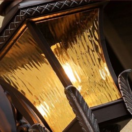 Lámpara de pared de vidrio impermeable de un solo cabezal para exteriores china, para patio y pasillo