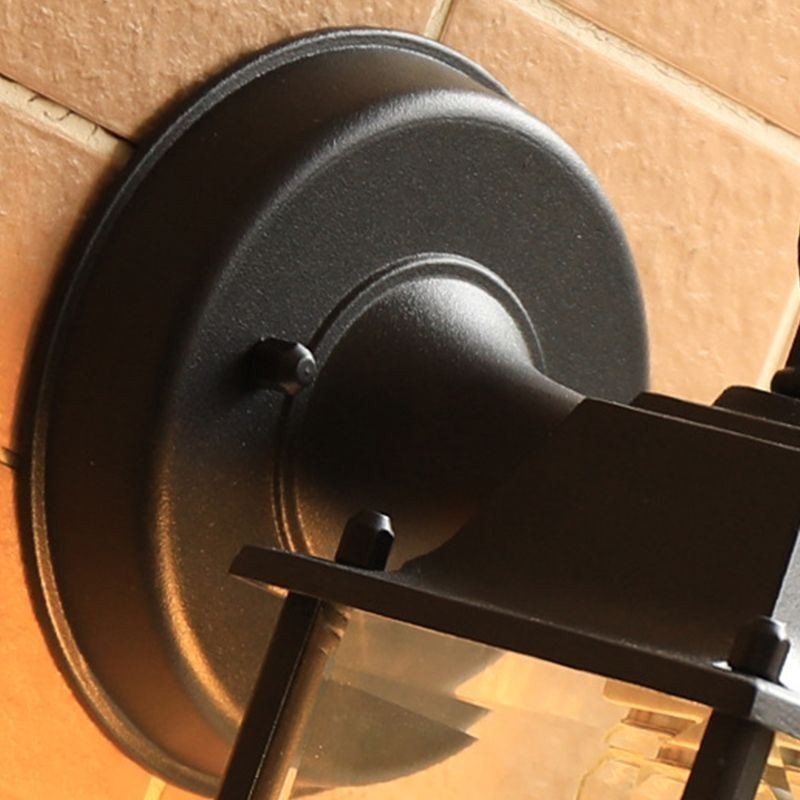 Aplique de pared europeo para exteriores, impermeable, cuadrado, para patio, jardín y balcón.