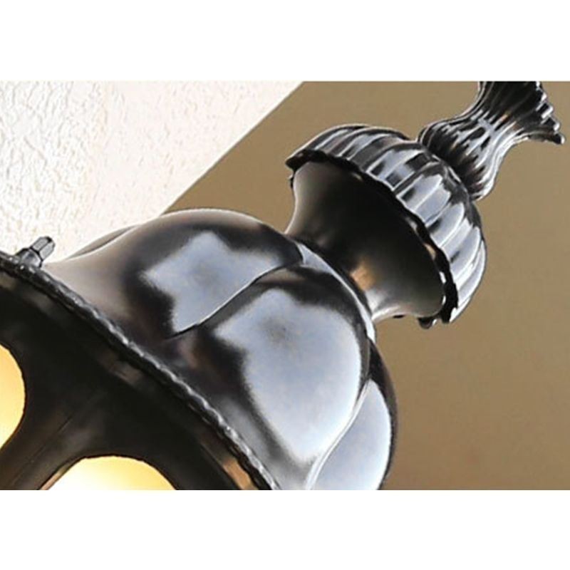 Lámpara de pared moderna y sencilla para exteriores, resistente al agua, con diseño de flor de ciruelo, para patio, pasillo y jardín.