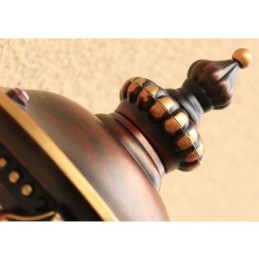 Aplique de pared europeo retro para exteriores, impermeable, tallado, para jardín, balcón y patio.