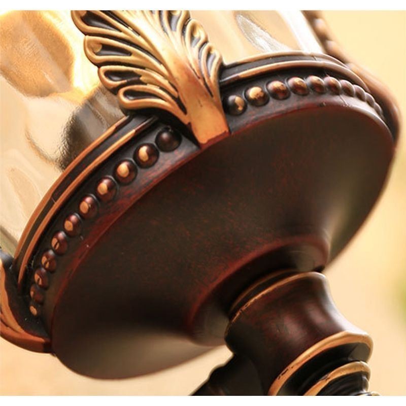 Aplique de pared europeo retro para exteriores, impermeable, tallado, para jardín, balcón y patio.