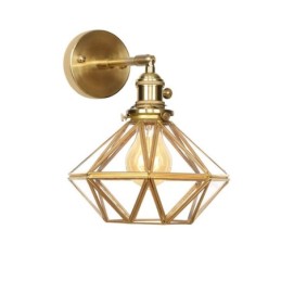 Lámpara de pared moderna con pantalla de cristal