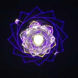 Lámpara de techo moderna contemporánea de cristal y metal
